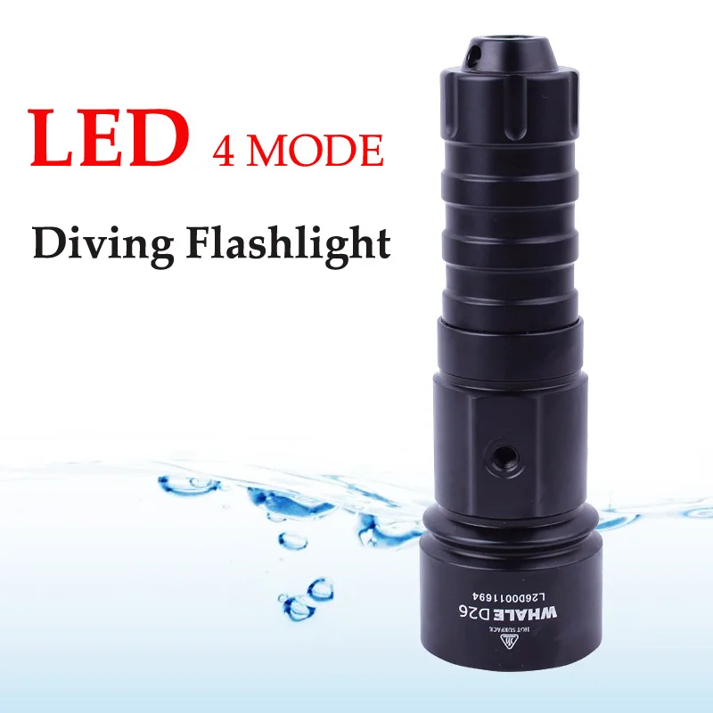 Светодиодный светильник-вспышка 1100 люмен, 4 режима, мощный фонарь для дайвинга, светильник-вспышка для подводного плавания, водонепроницаемый светильник, светильник для наружного освещения, светильник-вспышка XTAR D26