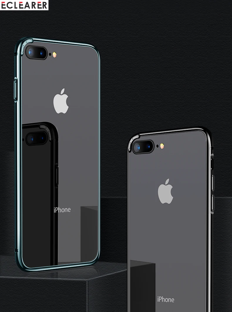 Для iPhone 7 8/Plus бампер рамка роскошный покрытый Алюминиевый металлический телефон бампер чехол для iPhone 8 7 6 6s/Plus противоударный жесткий чехол