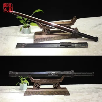 

Antique Bronze Chinese Medieval Sword Handmade Folded Steel Red Plating 8Sides Kungfu Martial Art Metal Craft