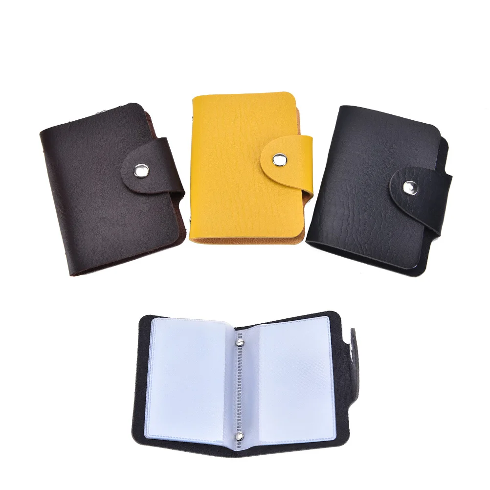 9 Colors High Quality Fashion ID Cards Holders Pack Faux Leather