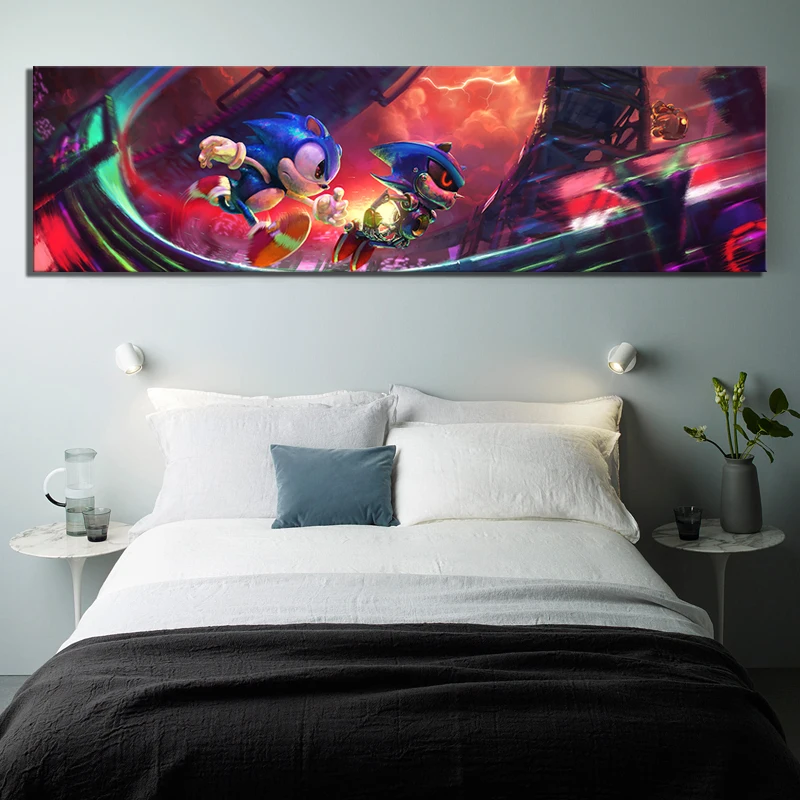 Canvas-Painting-Modular-Poster-1-Pieces-Super-Sonic-Video-Games-Wall-Art-Home-Decoration-Modern-Picture (1)