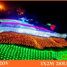 Наружное светодиодное освещение 3x2 м чистый светящееся Рождественское украшение свет светодиодные фонари для дома и сада Свадебная вечеринка светодиодная декоративная лампа