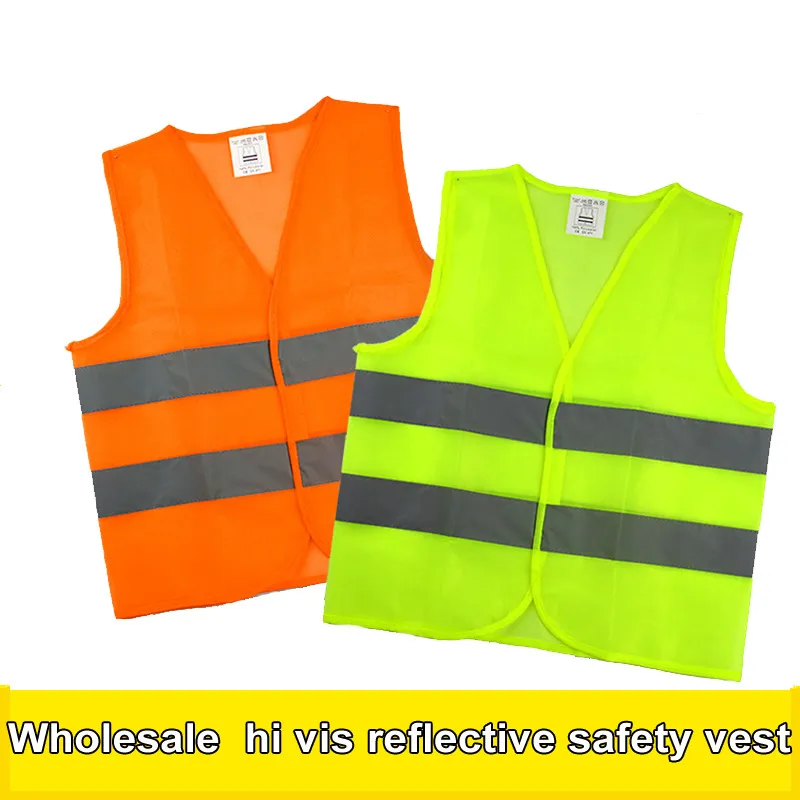 

Reflective vests polyester Light weight thin mesh safety vest reflective vest cheap vest