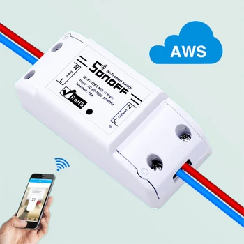 

ITEAD Sonoff Basic Wireless Wifi Switch Universal Smart Home Automation Module DIY Timer Wifi Remote Controller Via iOS Android