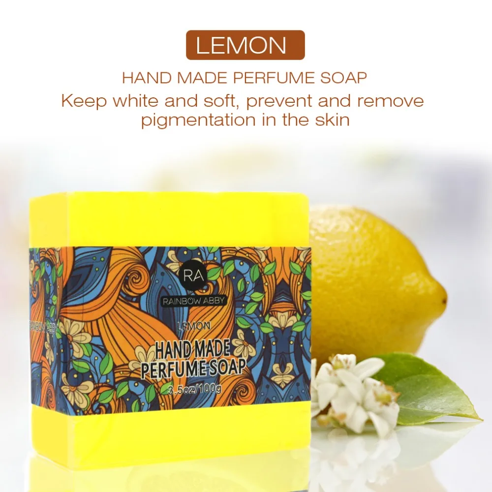 Экстракт лимона увлажняющее мыло ручной работы Глубокая чистка для осветления кожи уход за лицом улучшает поры красота Мыло для здоровья