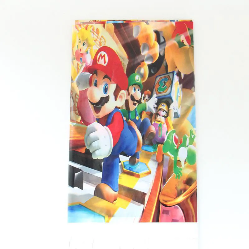 Супер Марио тема одноразовый набор бумажные тарелки и стаканы салфетки Mario Bros тематические вечерние Декор Конфеты Коробки баннеры вечерние принадлежности
