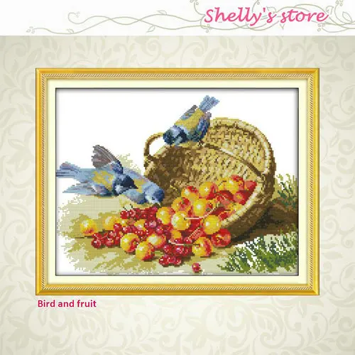 Hirsche DIY Cross Stitch Handarbeiten gezählt Kreuzstich Set Stickerei Kit