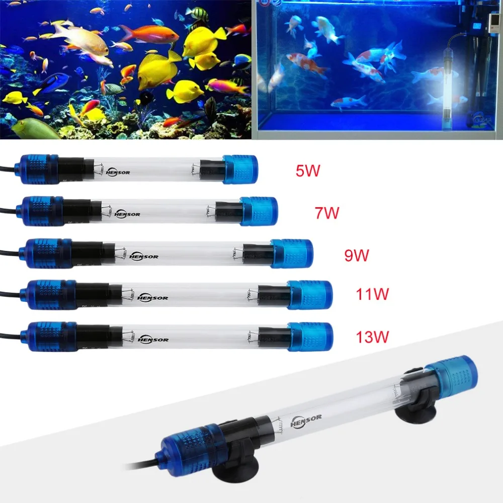5 типов уф бактерицидный для аквариума ультрафиолетовый стерилизатор лампа погружной для дайвинга с защитой от излучения Коралловый аквариум