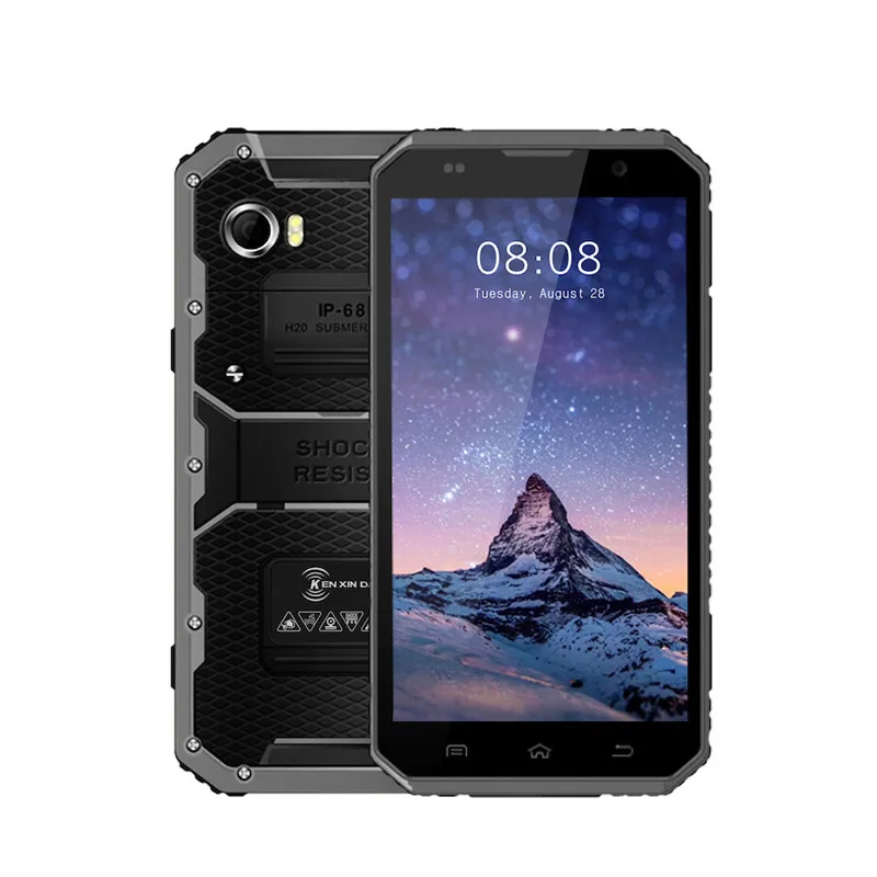 Kenxinda Proof W9 смартфон 4000 мАч 2 Гб 16 Гб 6,0 дюймов MTK6753 Восьмиядерный IP68 Водонепроницаемый сенсорный Android сотовый телефон