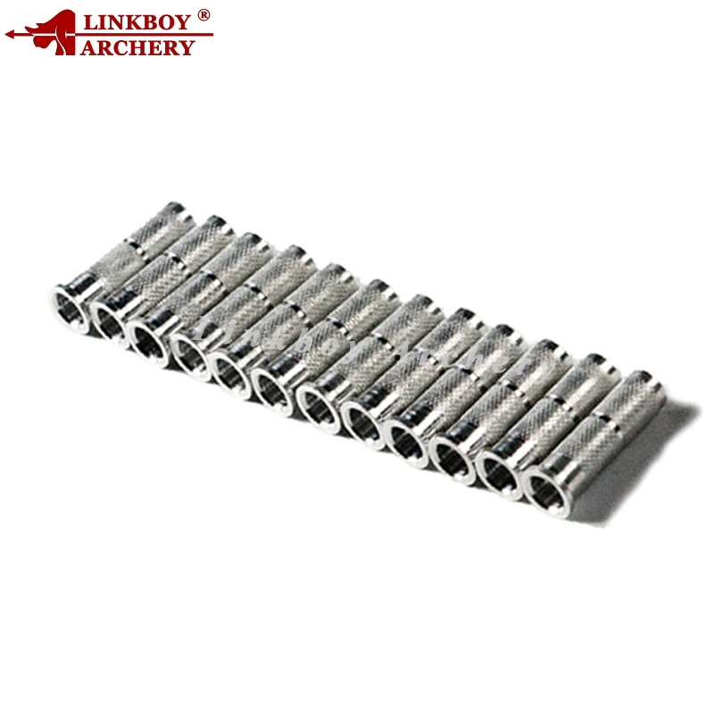 

Linkboy Archery Aluminium Arrow Insert ID 6.2mm OD 7.6mm Compound Bow Hunting and Shooting Free Shipping