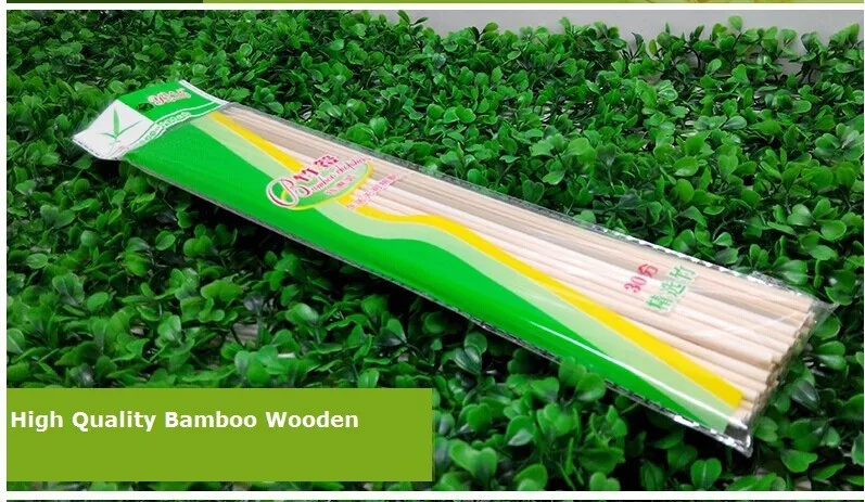 Лидер продаж 2x50 шт бамбуковые шампуры 30 см одноразовые палочки натуральные бамбуковые палочки дял шашлыка(100 шт) 12 дюймов Инструменты для барбекю