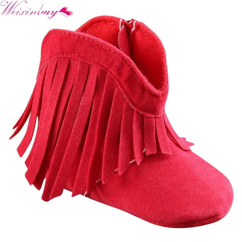 Bebe Moccs/мокасины для новорожденных девочек и мальчиков; однотонная обувь с бахромой; мягкая детская нескользящая обувь на нескользящей подошве; 0-18 месяцев