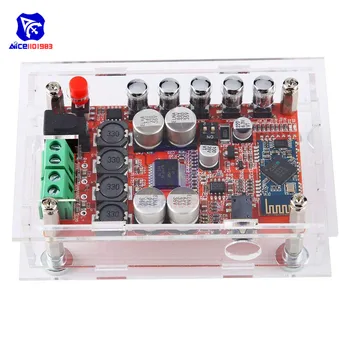 

TDA7492P 25W+25W Bluetooth CSR4.0 Audio Wireless Receiver Digital Amplifier Board DC 8 -25V w/ Transparent Protection Cover Case