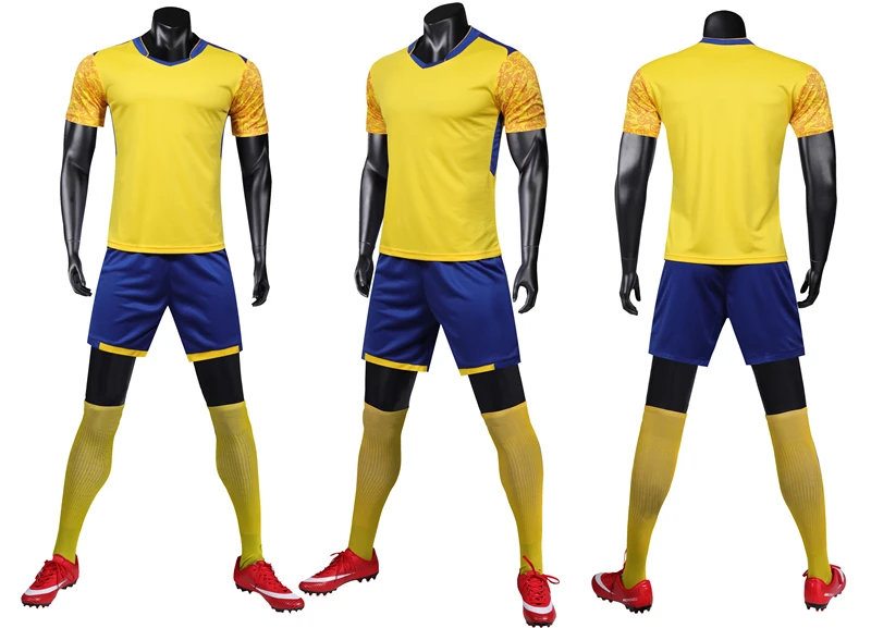 Soccer Jerseys Set Men Boy Survetement Football Uniforms Kit Blank Adult Soccer Jerseys Suit Print Soccer Training Uniforms