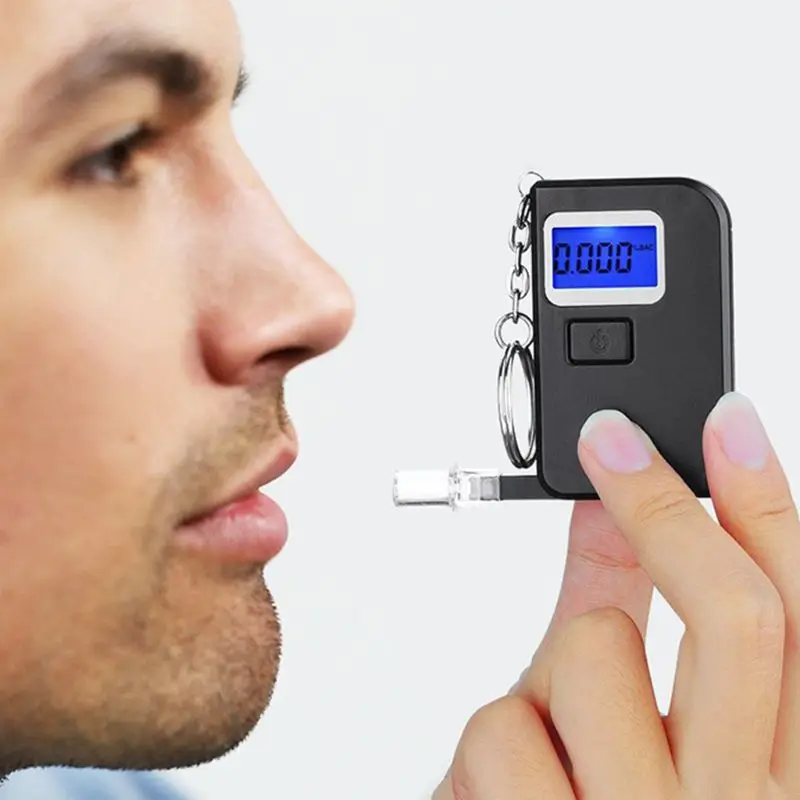 

Alcohol Breathalyser Portable Sensitive Breath Tester Accurate Digital Display LCD Lights Convenient Lightweight Pocket Size New