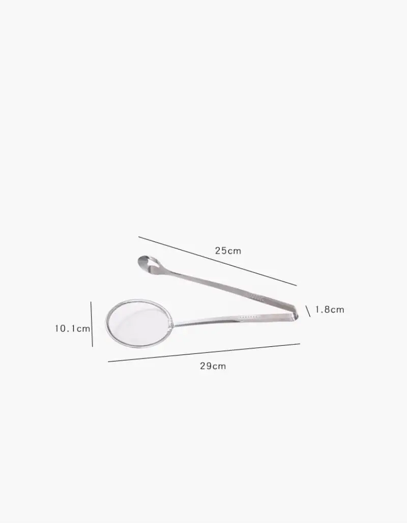 Stainless steel frying oil drain clip oil spill spoon barbecue clip fried scoop kitchen tool