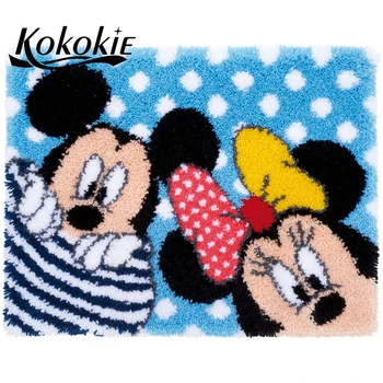 

diy needle for carpet embroidery foamy floralkussen knooppakket latch hook kits rug printed canvas cartoon mat accessories