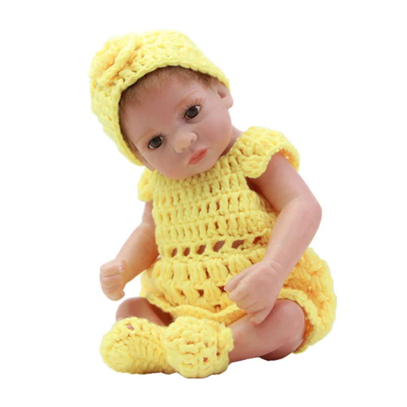 Buy Newborn Silicone Baby Dolls 11 Inch Mini Lifelike
