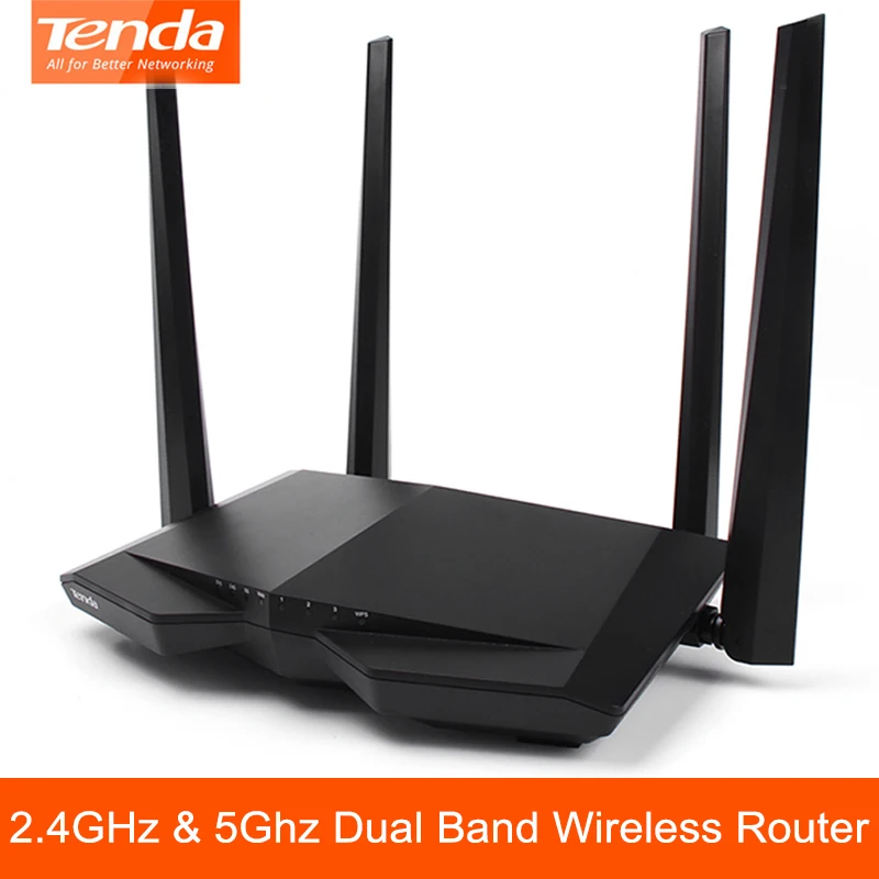 

Tenda AC10 Smart Dual-Band Gigabit WiFi Router with High-gain Antennas/MU-MIMO/Beamforming+/Easy Setup/App Control
