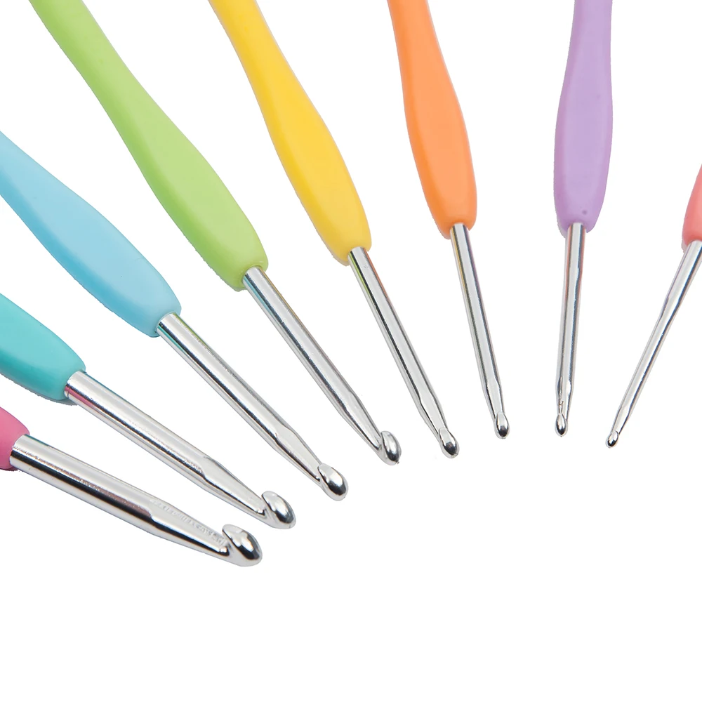 8 шт. 2,5-6,0 мм Looen Mix крючки для вязания крючком спицы для женщин мама инструменты для изготовления подарка «сделай сам» включают 10 шт. маркеров для стежков бонусом