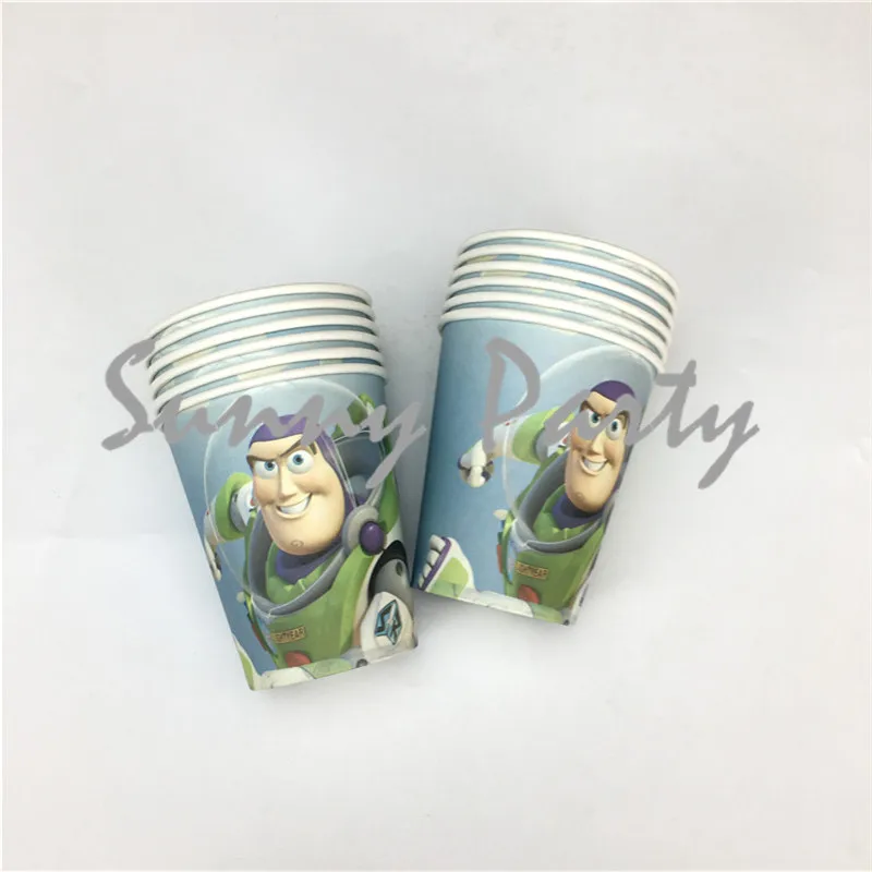 12 шт./loot Toy Story одноразовые бумажные стаканчики набор история тема посуда день
