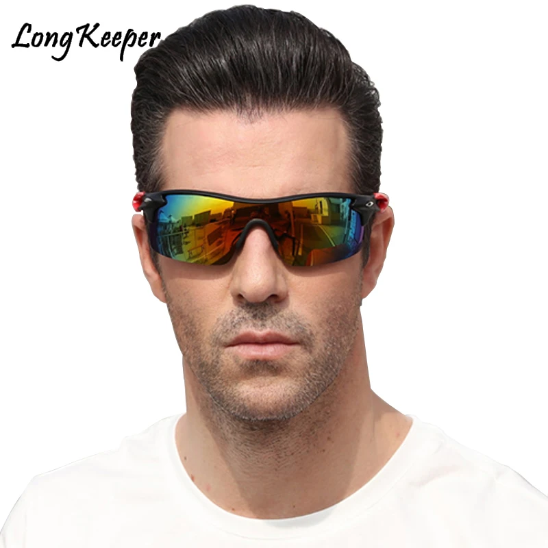 Long Keeper Men Polarized Sunglasses Gradient Mirror Coating Sun