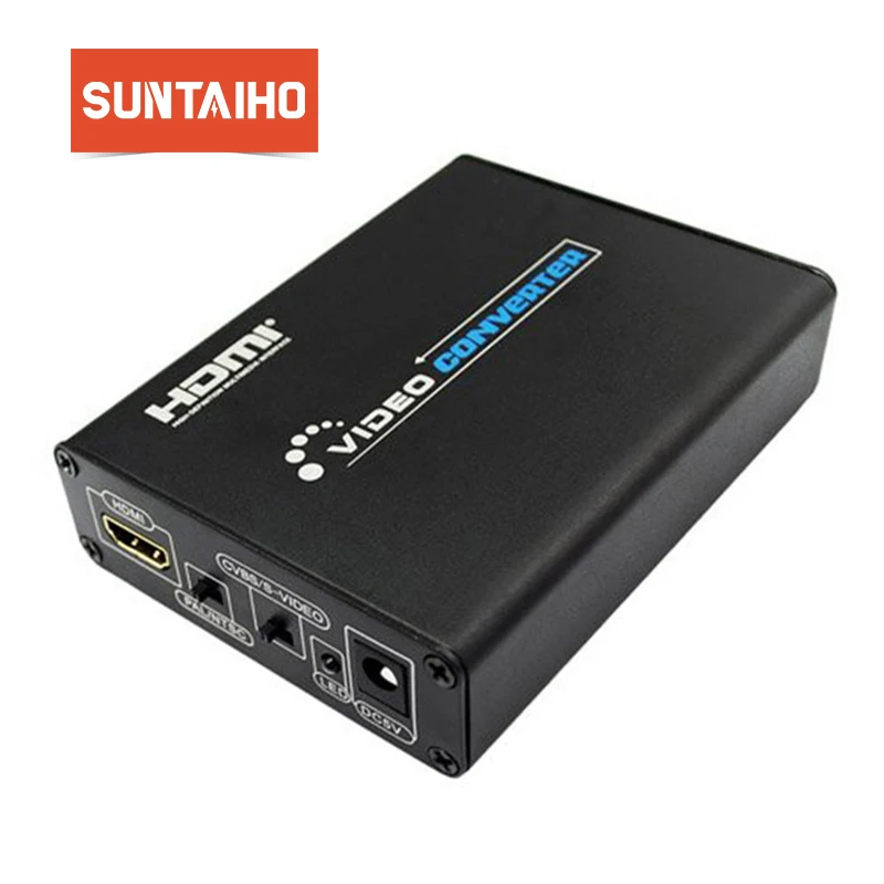 HDMI к 3RCA AV/Composite S-video Converter 1080 P HD Video Box мультимедийный интерфейс высокой четкости