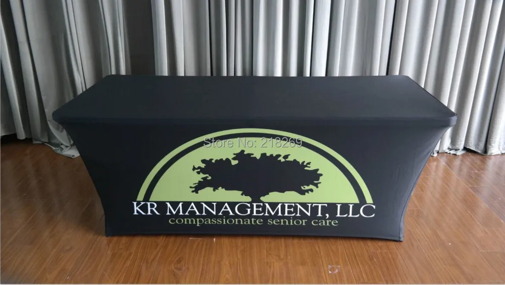 

Exhibition Custom Print 3pcs of 6ft Spandex Table cover & teardrop flags (Free shipping to USA, Canada, Australia, NewZealand)