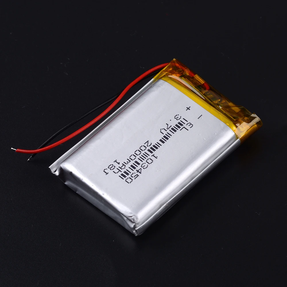 103450 3,7 V 2000MAH литий-полимерная аккумуляторная батарея для MP3 gps навигатора DVD рекордер гарнитура электронная книга камера