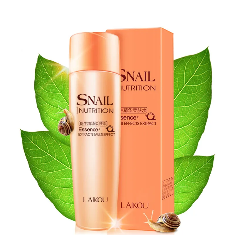 Snail Moisturizing Toner Shrink Pores Whitening Hyaluronic Acid Skin
