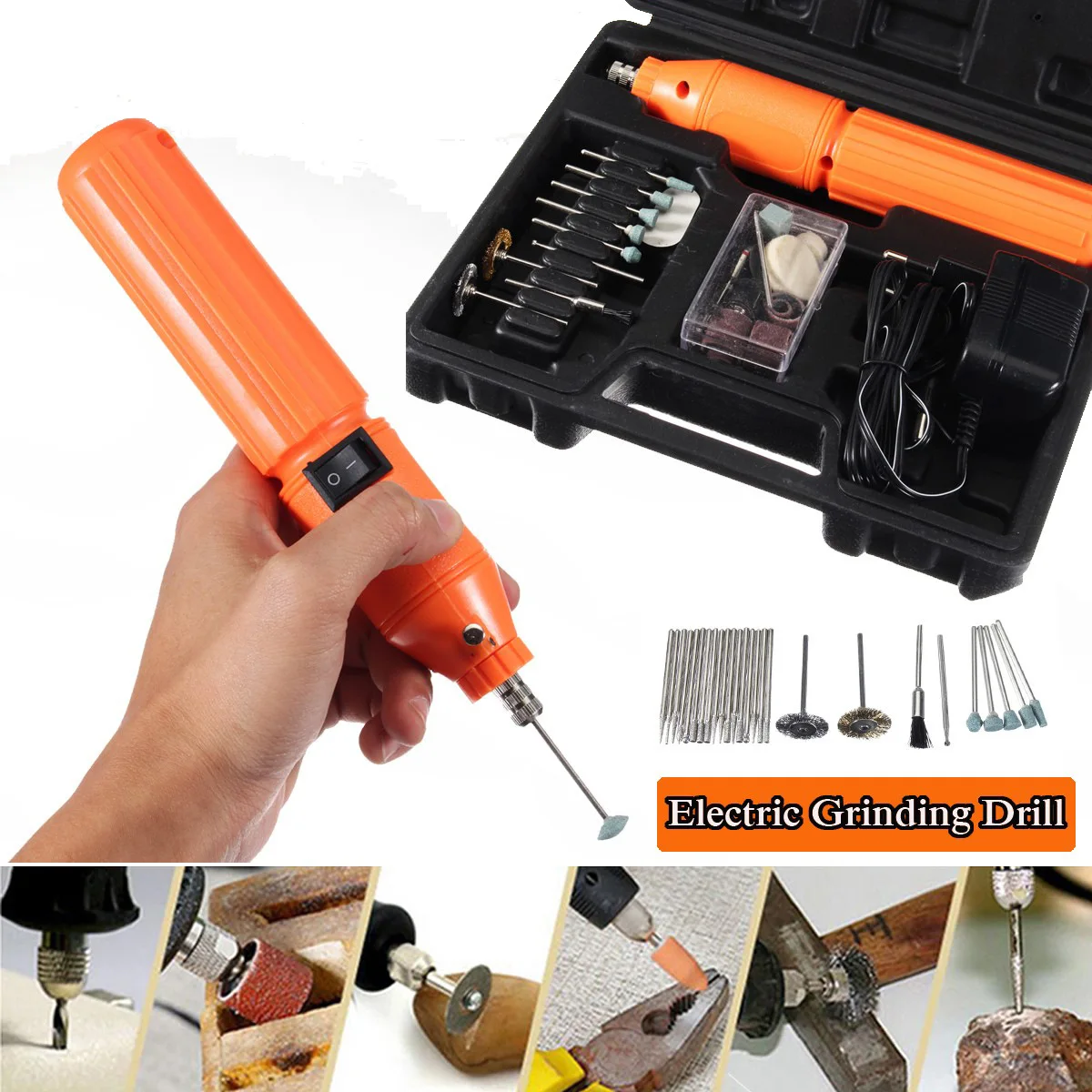 

Power Tools Household 3.6V Charging Electric Mill Mini Mini Electric Grinder Polishing and Polishing Machine