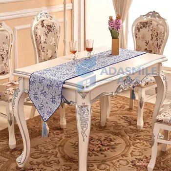 

Chinese Dragon Table Runner Embroidered decoration Dinning Table Flag Polyester/Cotton Table Cloth