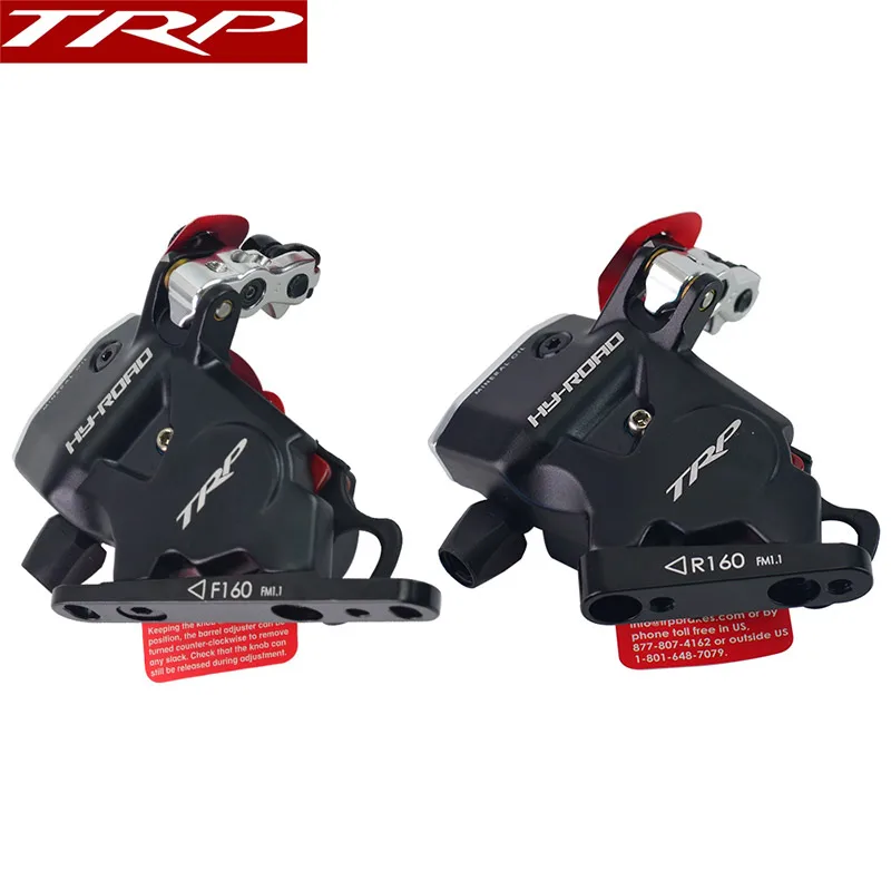 

TRP HY-ROAD Flat Mount Cable Actuated Hydraulic Disc Brake Front Rear 160mm, w/ or w/o Rotor HY-Road CX Bike caliper Black