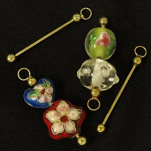 10PC DIY U Bead It Changeable Pendant Gold Plated Metal DIY Findings