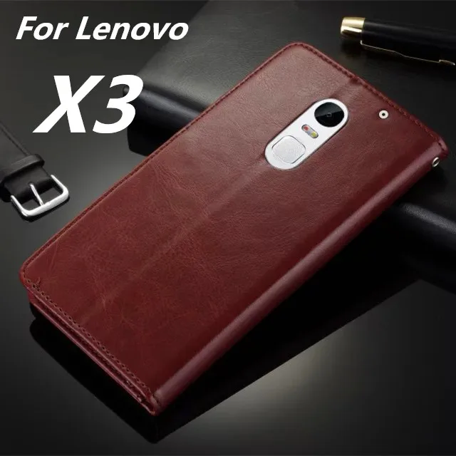 Чехлы для Lenovo Vibe X3 высококачественный флип чехол Магнитный кожаный телефона|case for