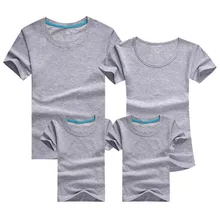 1pc Family Matching Baby And Mother Matching Clothes Solid Short Sleeve Couple T Shirt Bambino E La Madre Vestiti Di Corrisponde