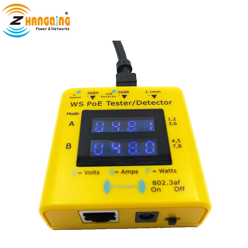 

PoE Tester Display the Power Used, Voltage Available, and Current Flowing, Inline Voltage and Current Tester In Networking Tools