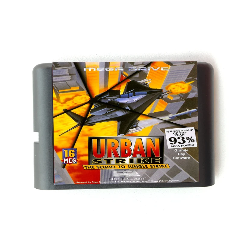 Карта памяти Urban Strike 16 бит MD для Sega Mega Drive 2 SEGA Genesis Megadrive|Картриджи| |
