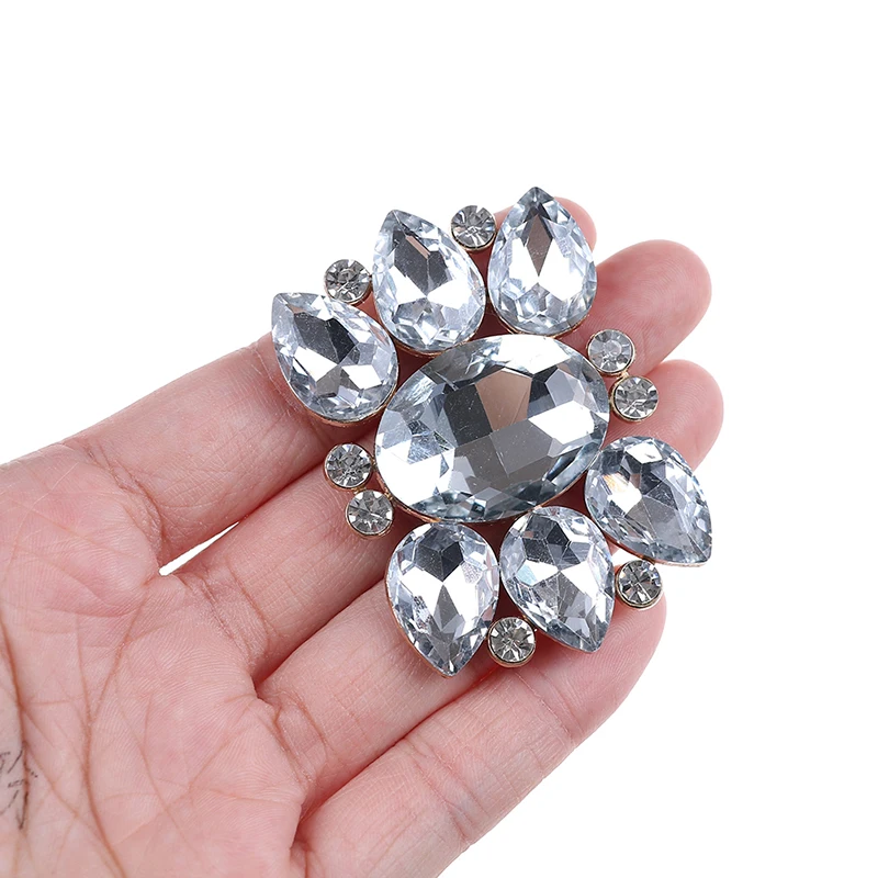 1PC Elegant Women Crystal Shoes Buckle Bridal Elegant Prom Rhinestone Shoe Clips Fashion Decorations Accessories