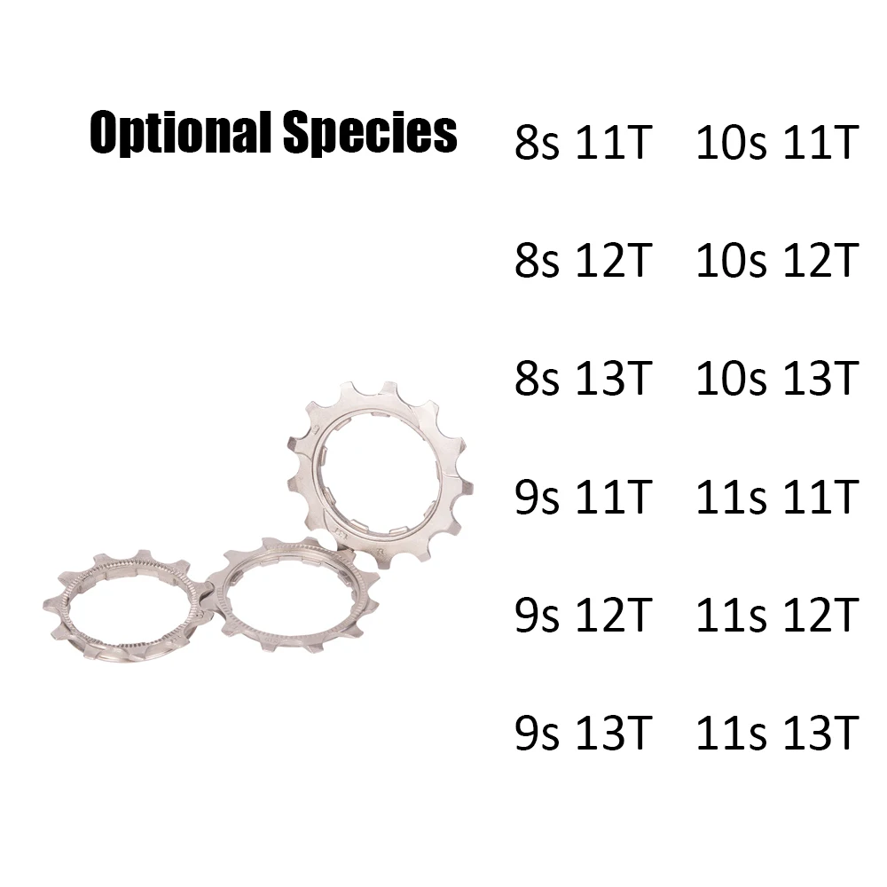 

ZTTO 8/9/10/11 Speed 11T/12T/13T Freewheel Flywheel Pinion for Bicycle Bike MTB Cassette Cog in Mountainous Region and Highway