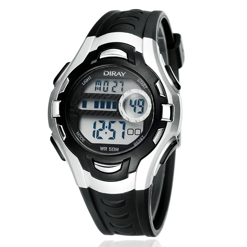 Montre enfant 2019 DIRAY брендовые цифровые часы детские спортивные водонепроницаемые