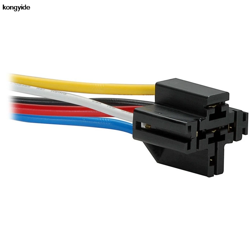 Car Styling 5 Pin Cable Wire Relay Socket Harness Connector Dc 12v For Auto Car May 25 2