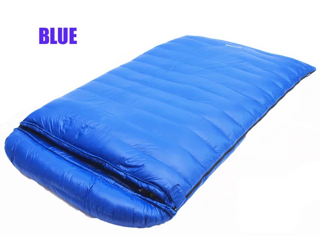 Cheap 3500/4000/4500/5000g goose down filling waterproof comfortable double person winter down winter sleeping bag
