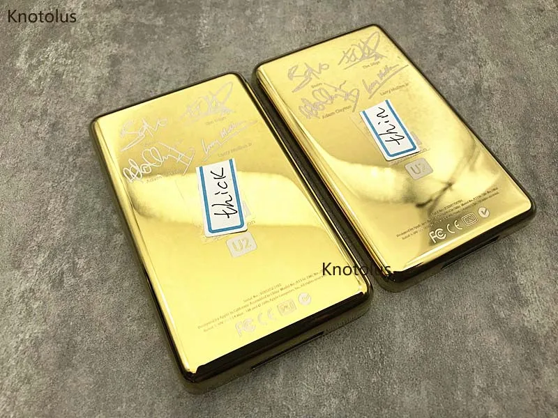 Knotolus U2 специальное издание Золотой металлический задний корпус чехол для iPod 5-го