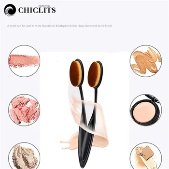 

CHICLITS 1pcs Make Up Brushes Soft Toothbrush Type Cosmetic Face Powder Foundation Brush Synthetic pincel maquiagem dropship