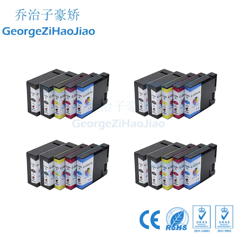 20 штук PGI-2200 PGI2200 2200XL совместимый чернильный картридж для принтера Canon MAXIFY MB5020 MB5320