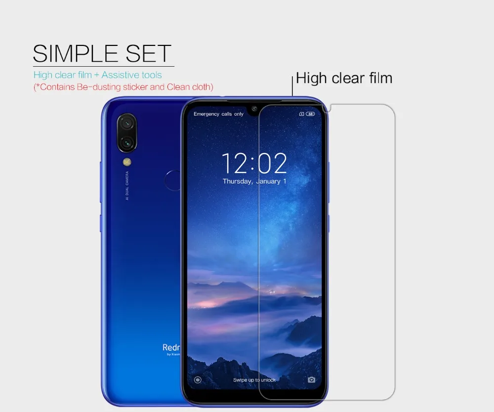 

Xiaomi Redmi 7 Screen protector NILLKIN super clear lcd Protective Film & Matte Screen Protection for Xiaomi Redmi Y3