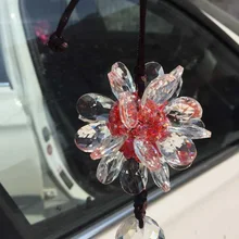 Хрустальный цветок автомобиля внутреннее зеркало заднего вида Висячие аксессуары Супер девушка украшения