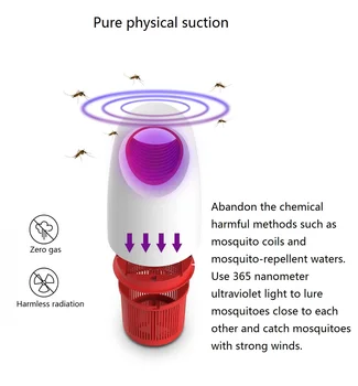 

Indoor Mosquito Killer Anti Electric Mosquito Killer Lamp USB Insect Killer Bug Photocatalyst Repellent Mosquito Trap
