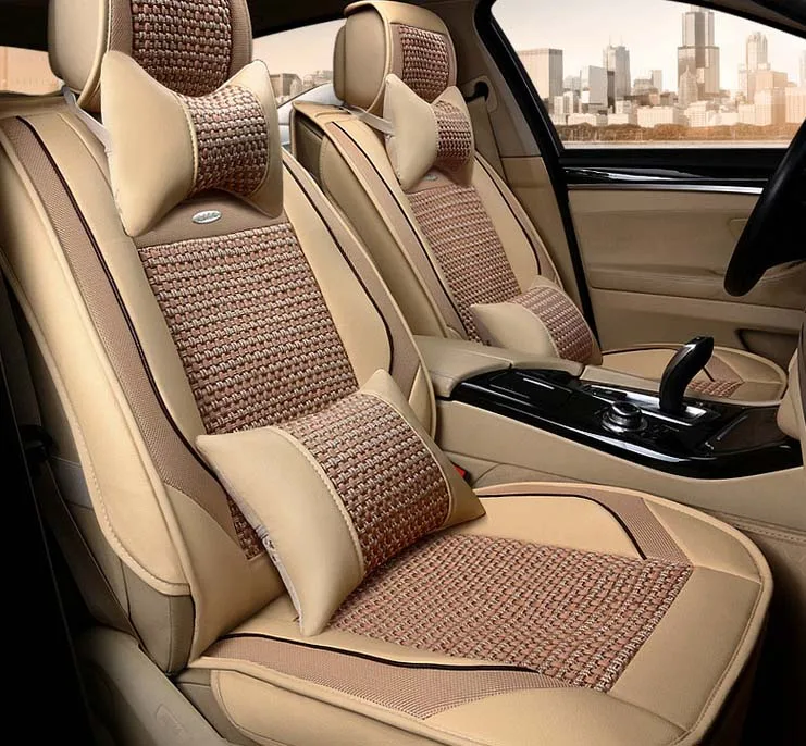 2016 new arrival four season special Ice silk material car seat covers 5 seats for 1set cover cushion | Автомобили и мотоциклы